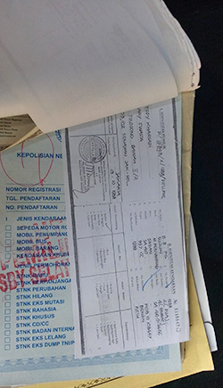 Biaya mutasi keluar mobil di Surabaya Rp 250.000
