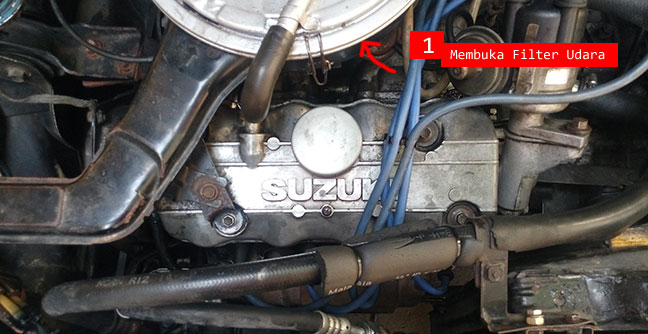 Langkah - langkah mengganti paking mobil Suzuki Forsa