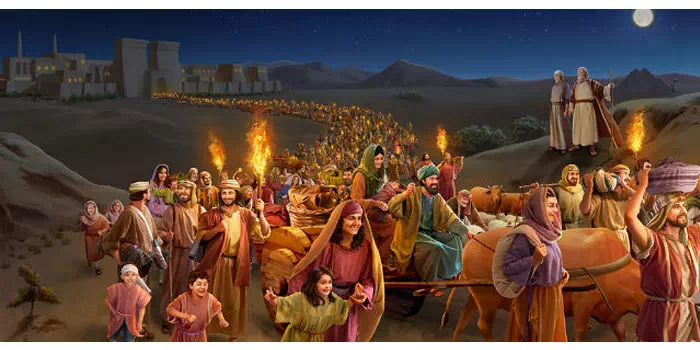 Malam hari itu juga, bangsa Israel di usir dari Mesir